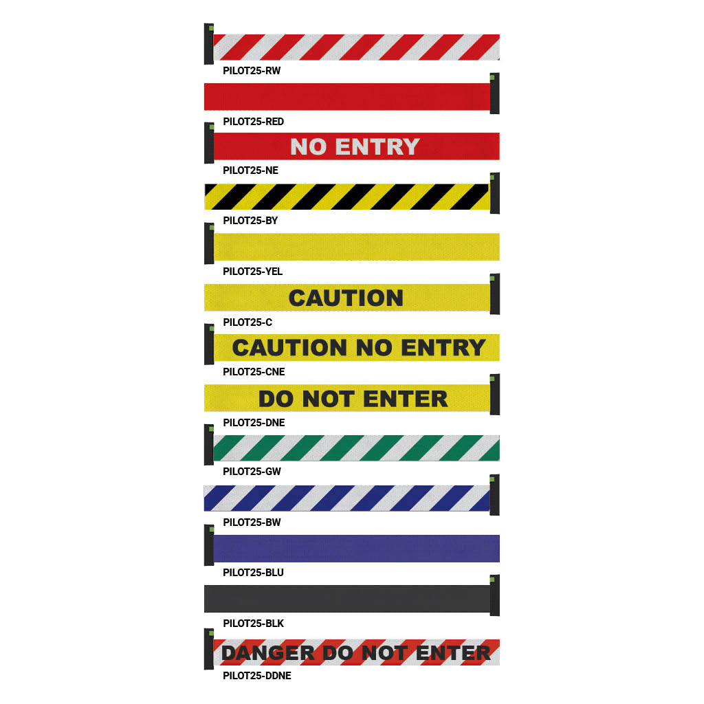 Pilot 25 Meter Retractable Safety Barrier